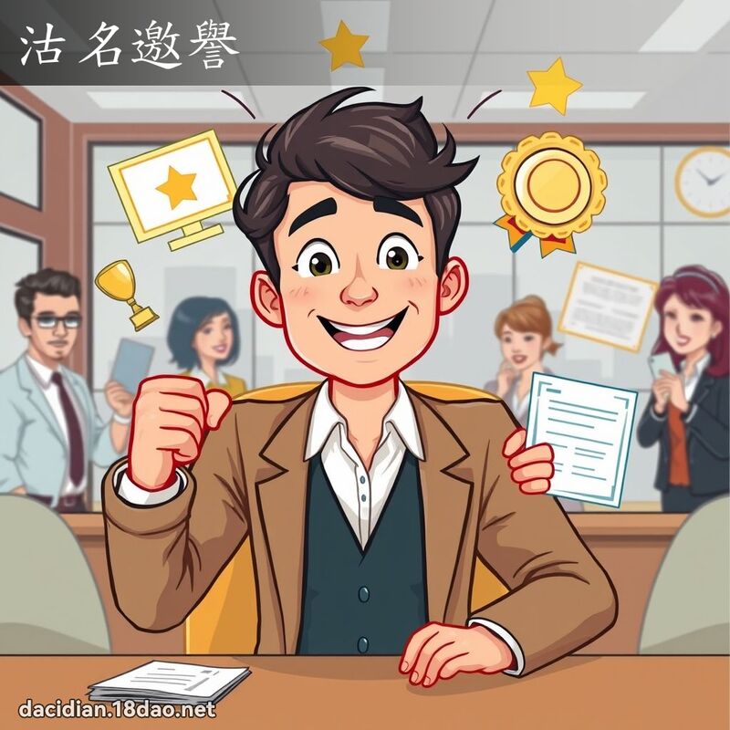 沽名邀誉 - 国语大辞典配图