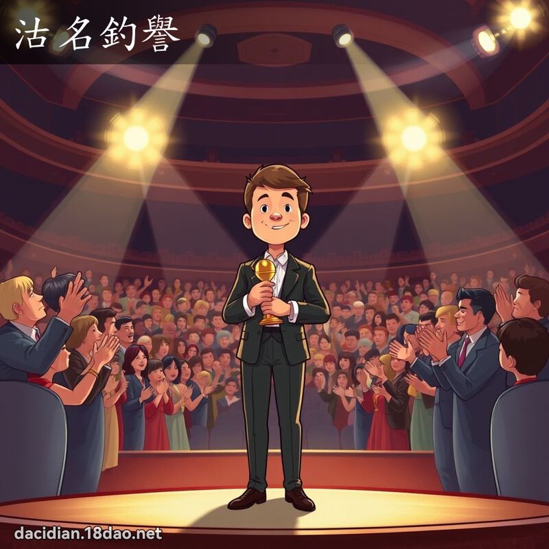 沽名钓誉 - 国语大辞典配图