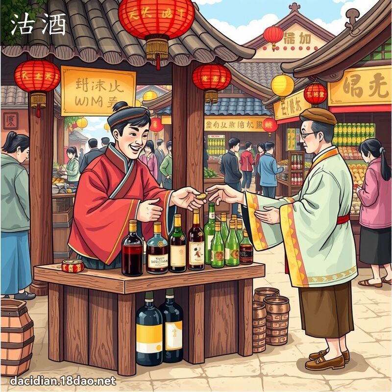 沽酒 - 国语大辞典配图
