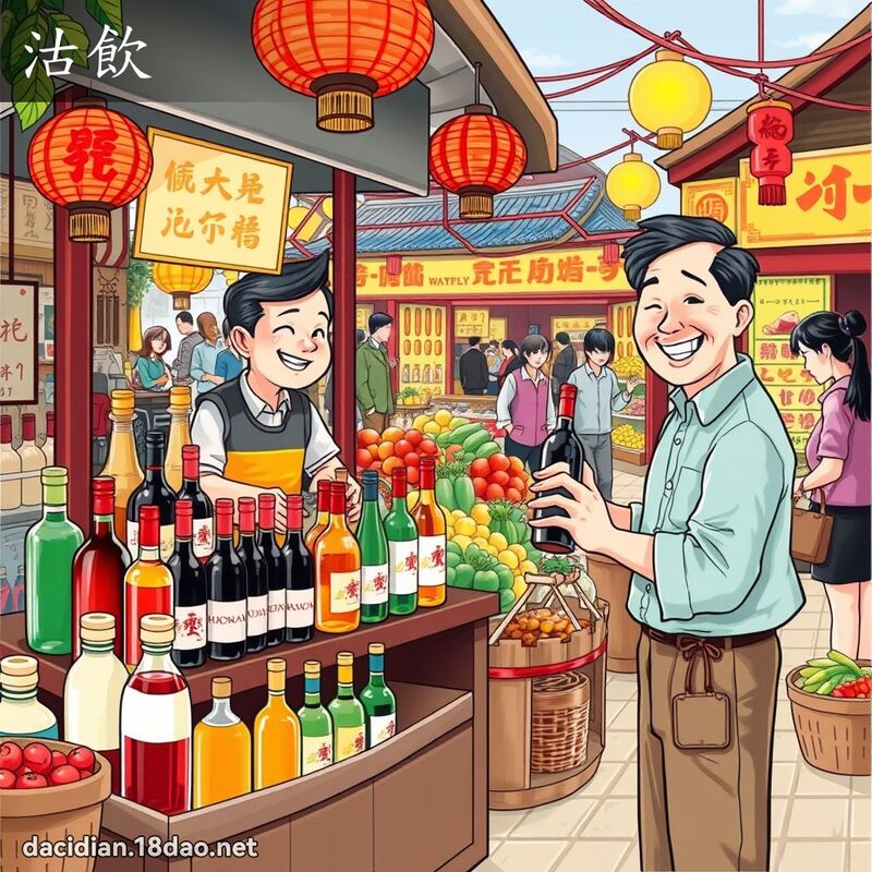 沽饮 - 国语大辞典配图