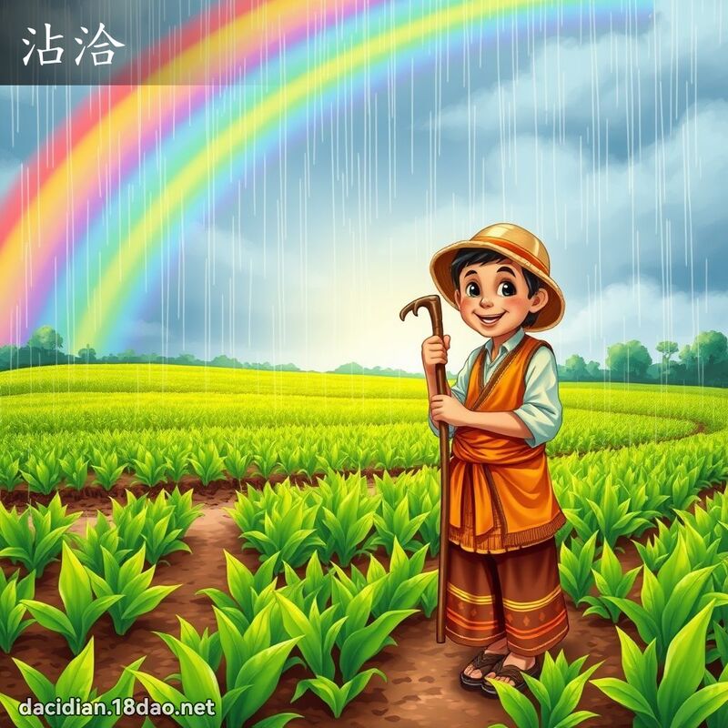 沾洽 - 國語大辭典配圖