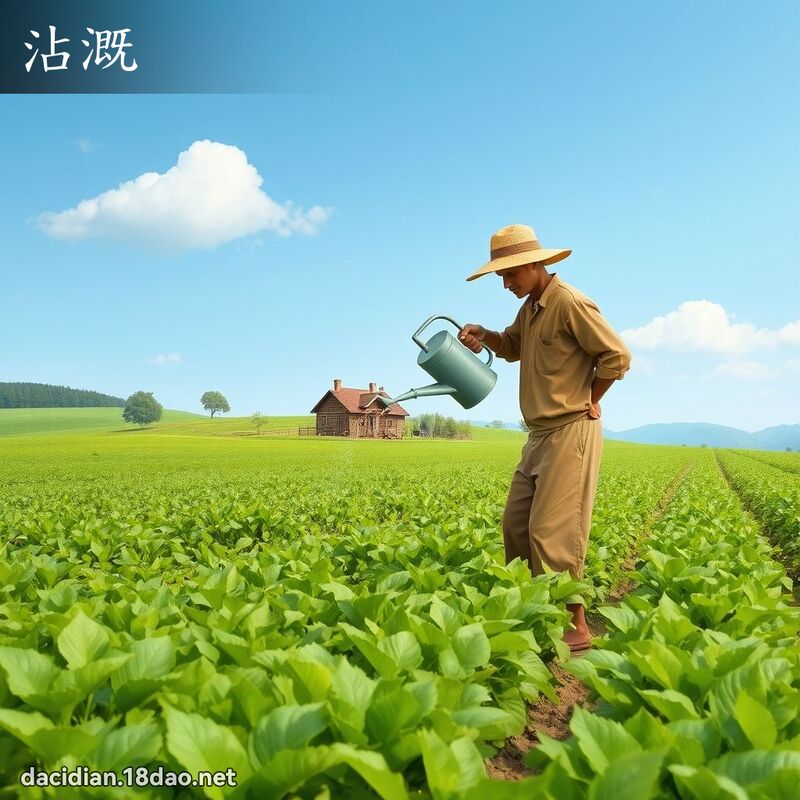 沾溉 - 国语大辞典配图