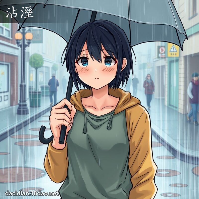 沾溼 - 國語大辭典配圖