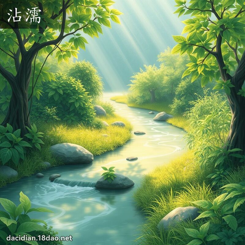 沾濡 - 国语大辞典配图