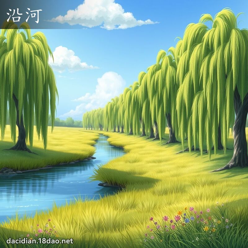 沿河 - 國語大辭典配圖