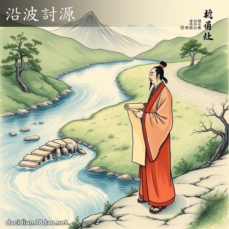 沿波討源 - 國語大辭典配圖