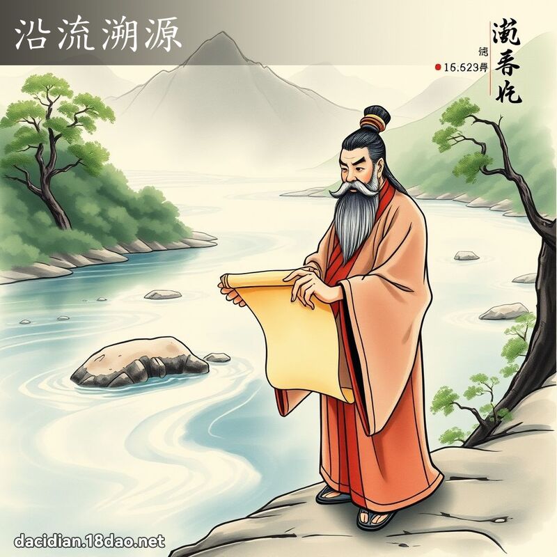 沿流溯源 - 國語大辭典配圖