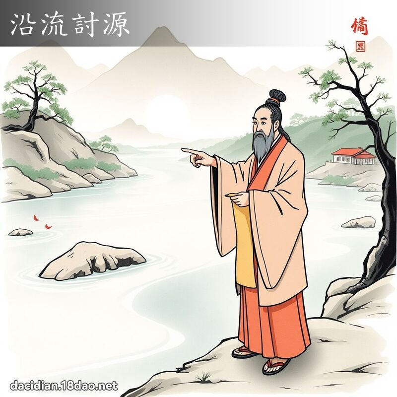 沿流討源 - 國語大辭典配圖