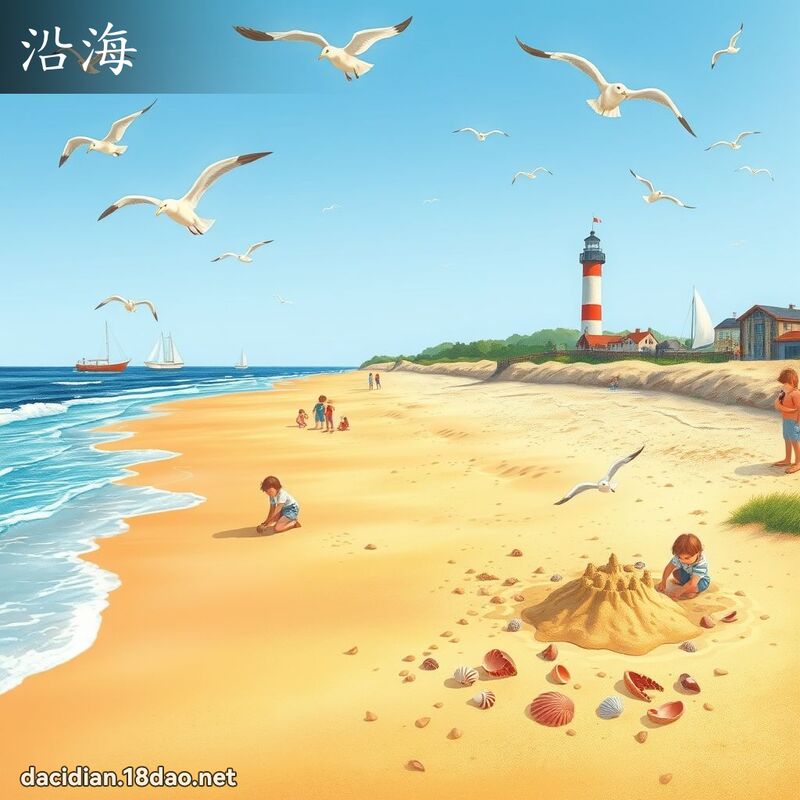 沿海 - 國語大辭典配圖