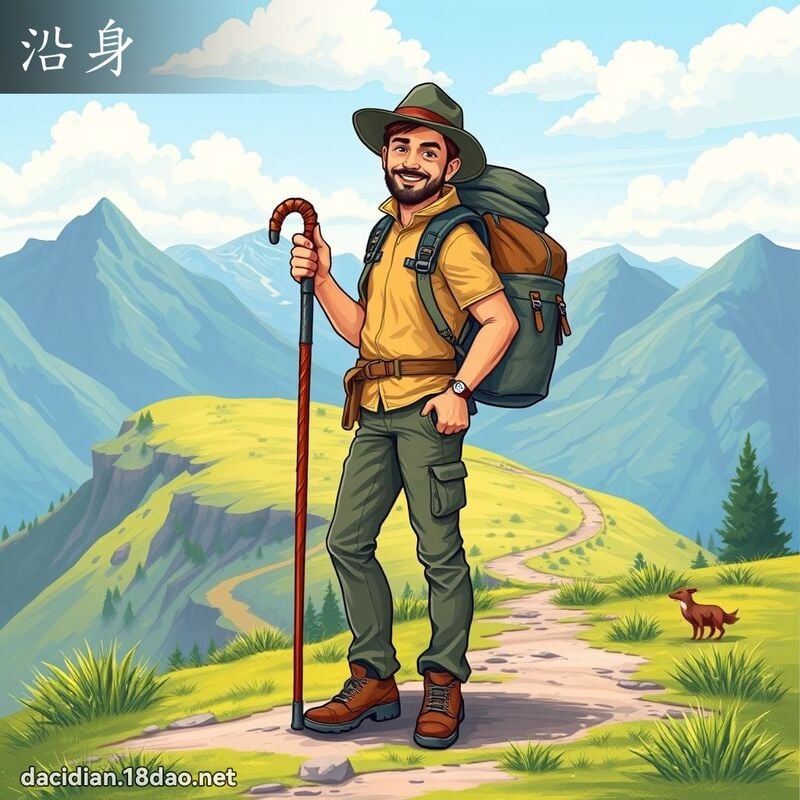 沿身 - 国语大辞典配图