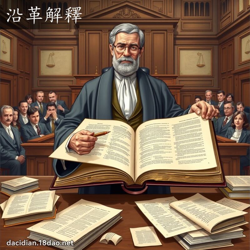 沿革解释 - 国语大辞典配图