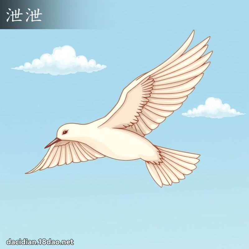 泄泄 - 国语大辞典配图