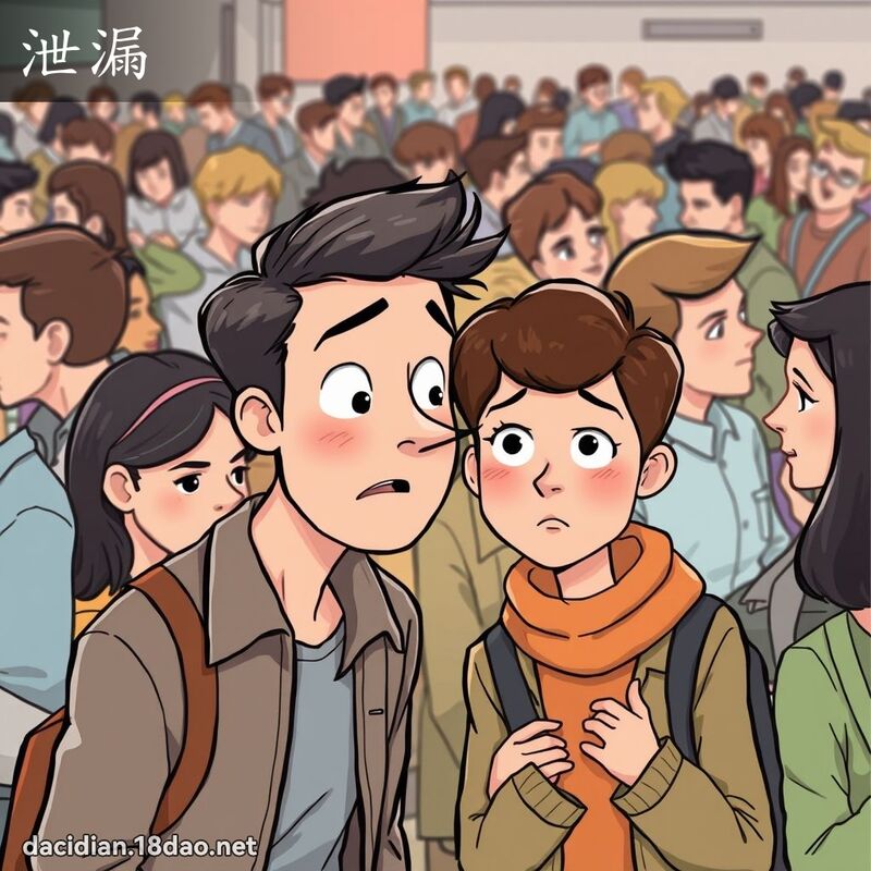 泄漏 - 国语大辞典配图