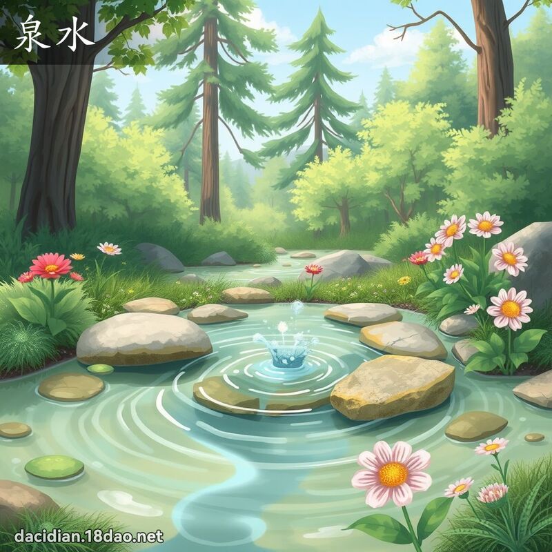 泉水 - 国语大辞典配图