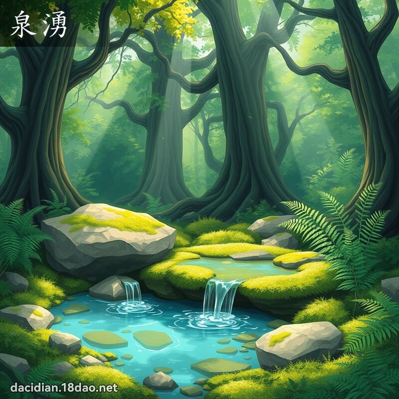 泉湧 - 國語大辭典配圖