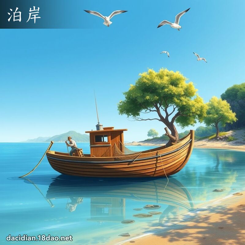 泊岸 - 国语大辞典配图