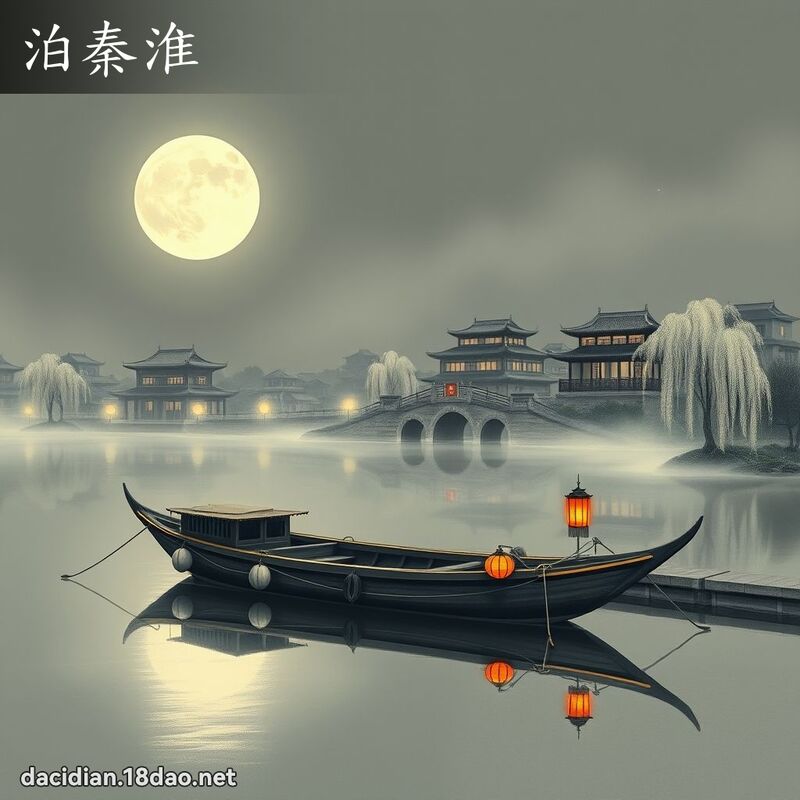 泊秦淮 - 国语大辞典配图