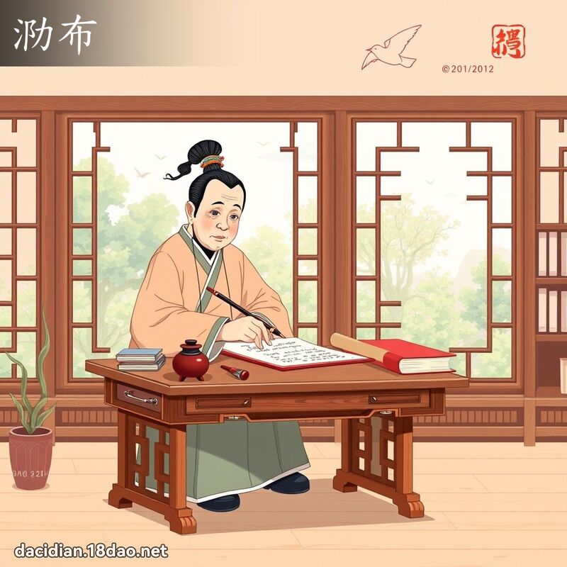 泐布 - 国语大辞典配图