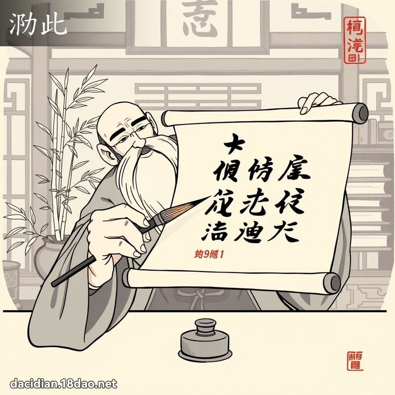 泐此 - 国语大辞典配图