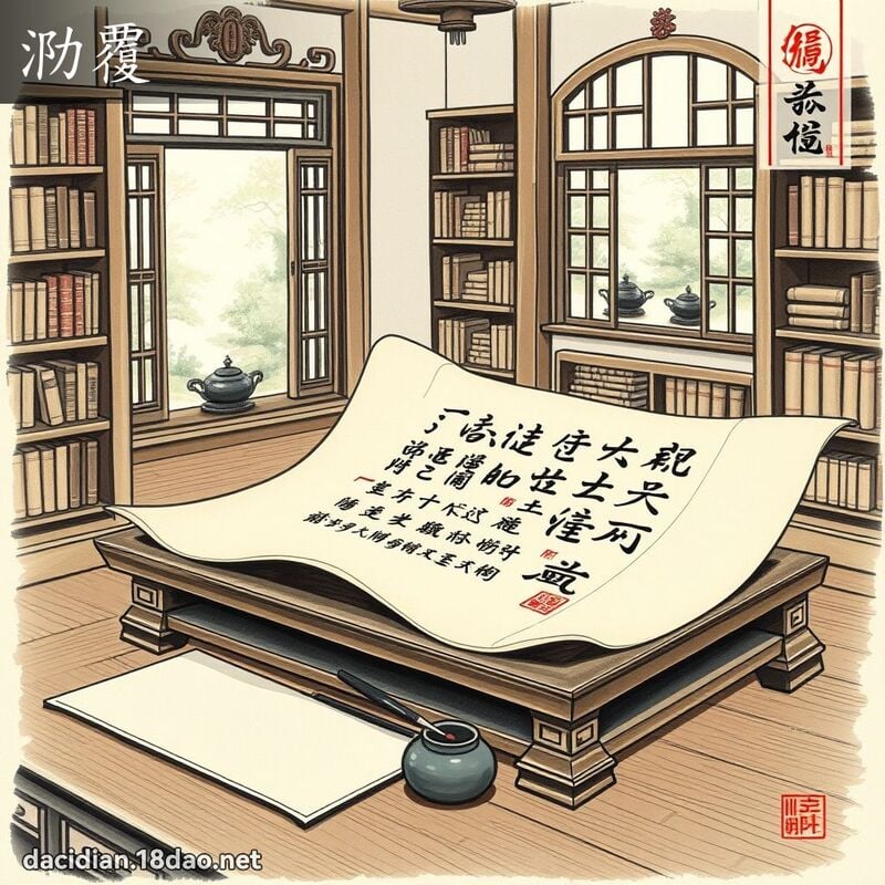 泐覆 - 国语大辞典配图