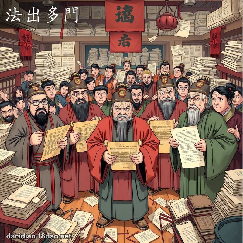 法出多门 - 国语大辞典配图