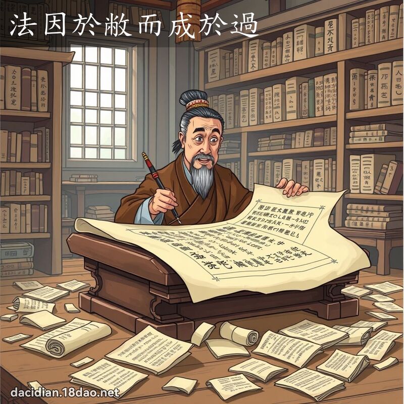 法因於敝而成於過 - 國語大辭典配圖