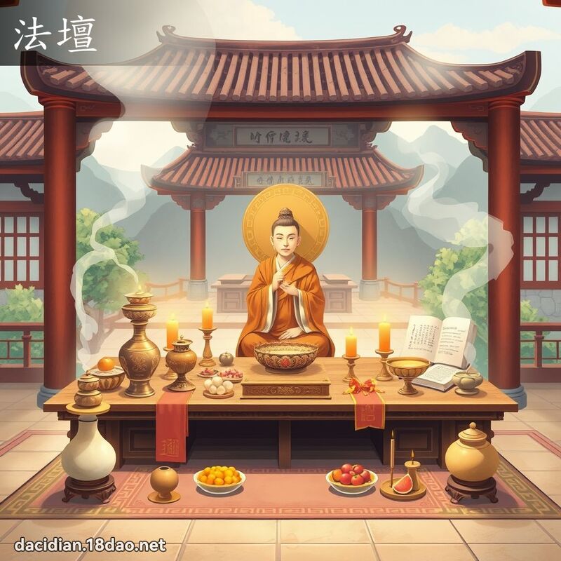 法壇 - 國語大辭典配圖