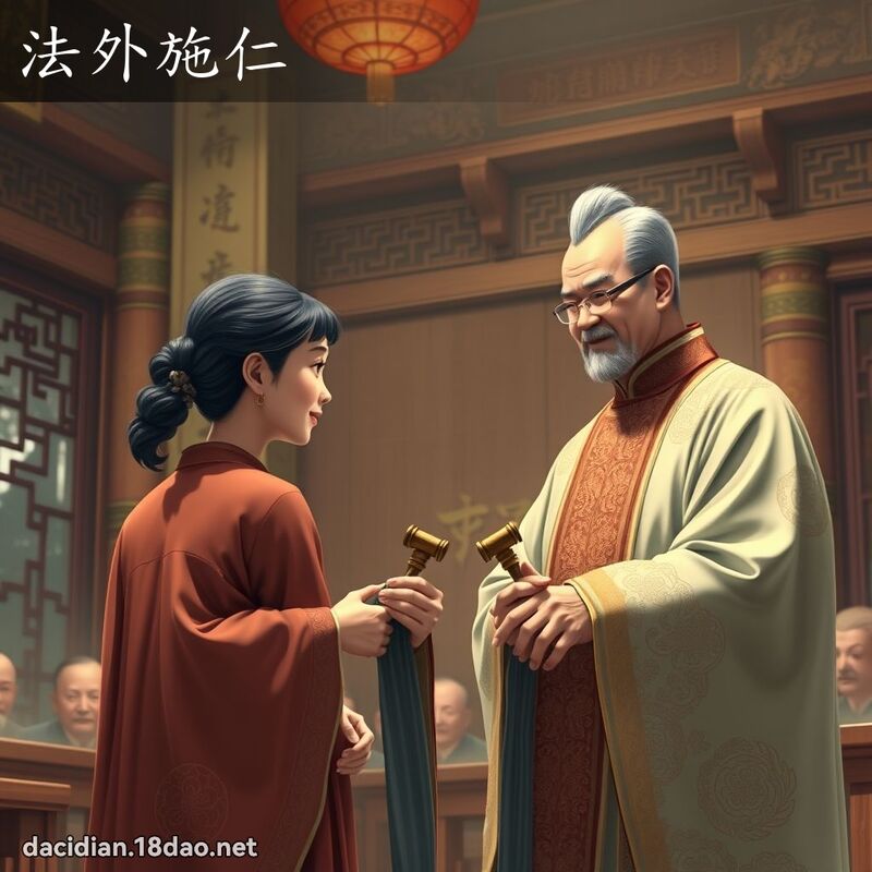法外施仁 - 國語大辭典配圖