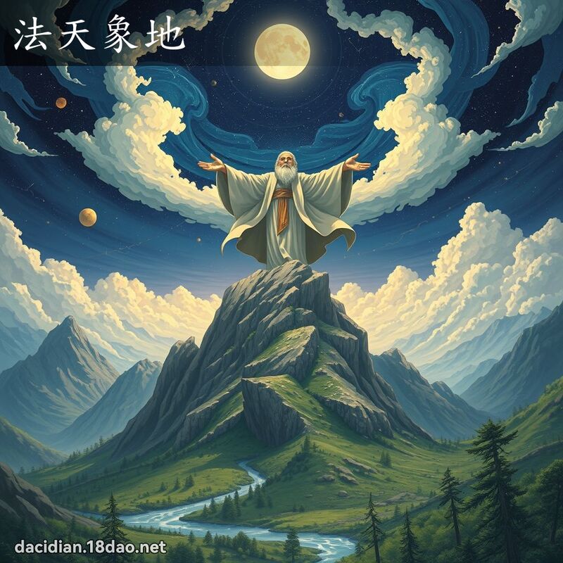法天象地 - 国语大辞典配图