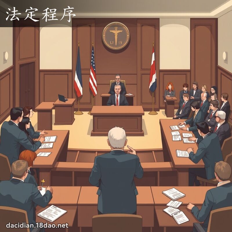 法定程序 - 国语大辞典配图