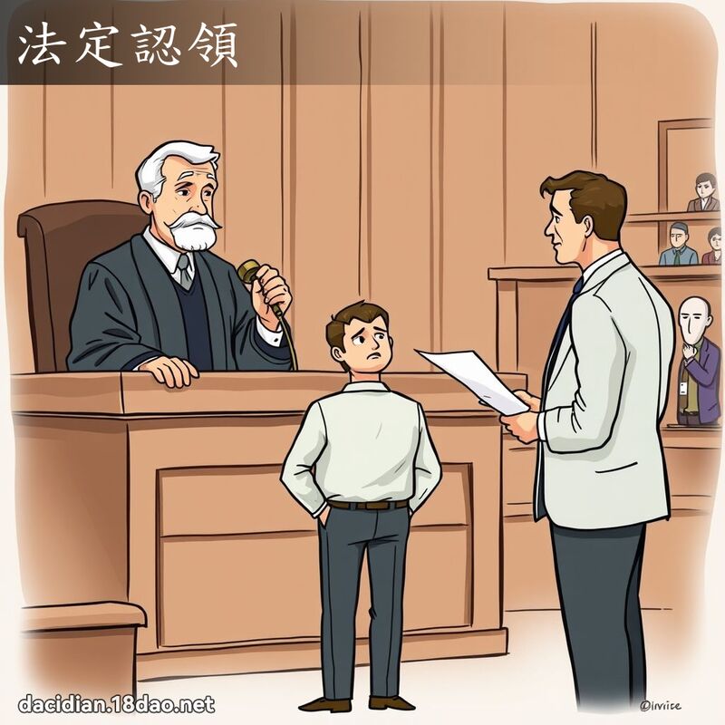法定认领 - 国语大辞典配图