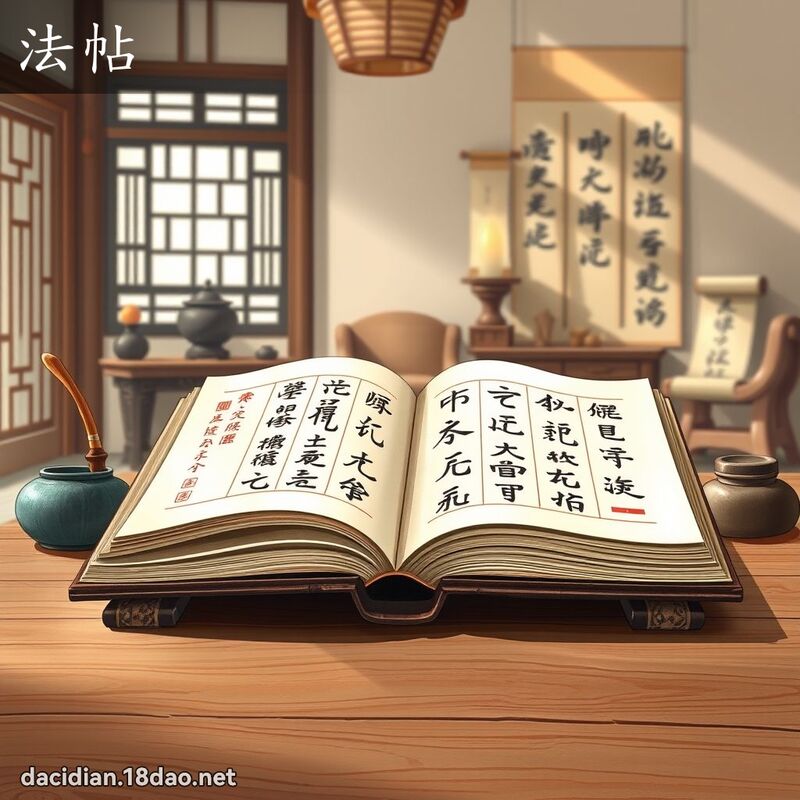 法帖 - 國語大辭典配圖