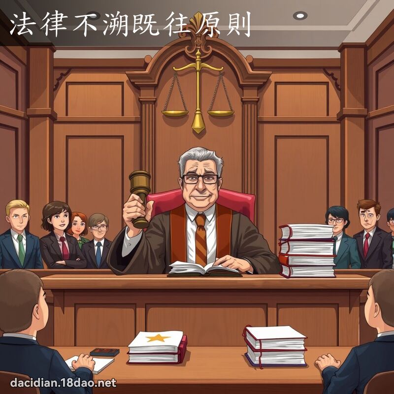 法律不溯既往原则 - 国语大辞典配图