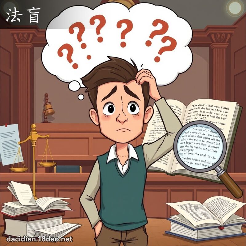 法盲 - 国语大辞典配图