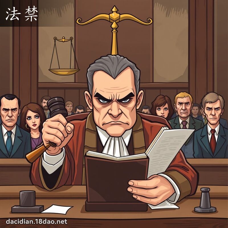法禁 - 国语大辞典配图