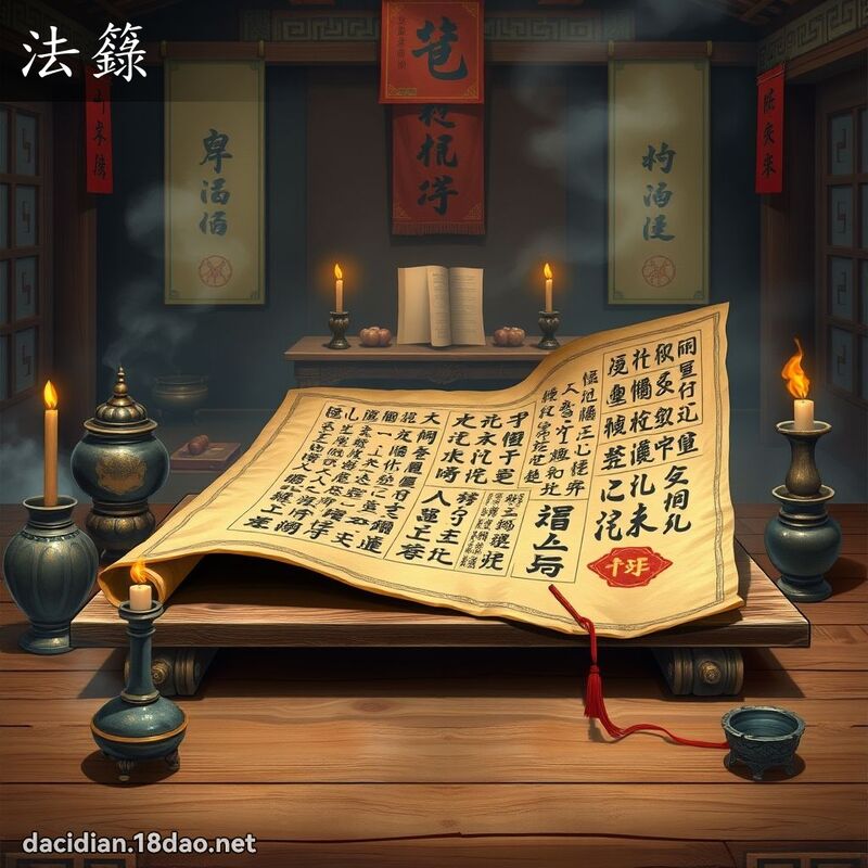 法籙 - 国语大辞典配图