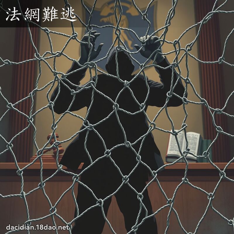 法網難逃 - 國語大辭典配圖