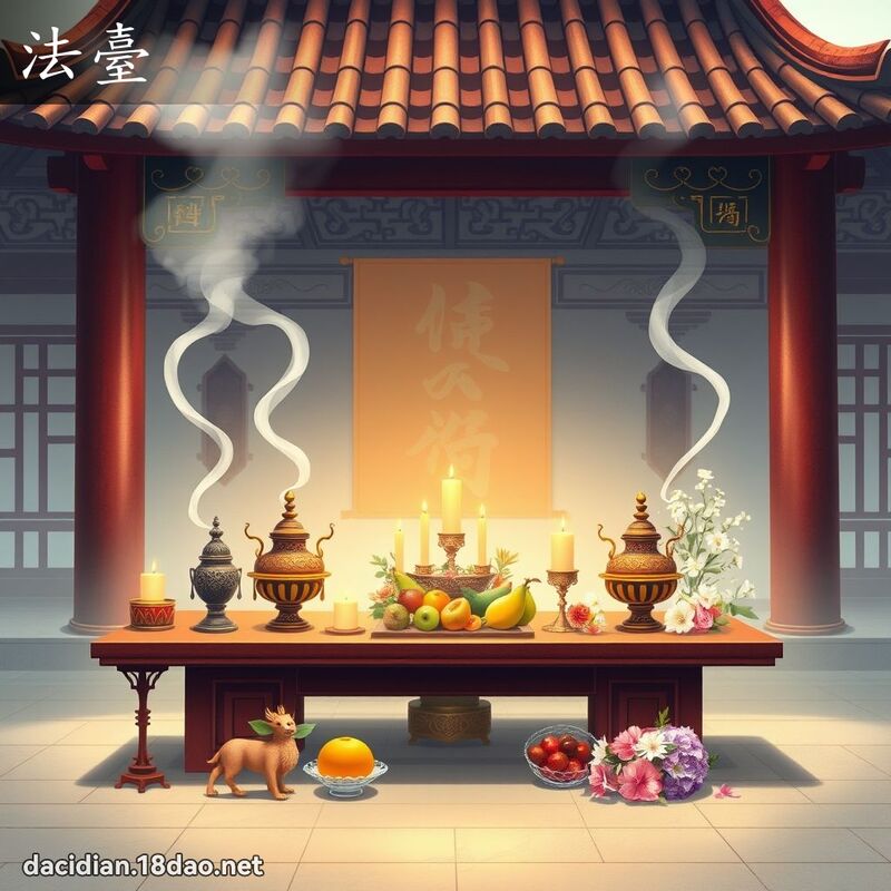 法臺 - 國語大辭典配圖