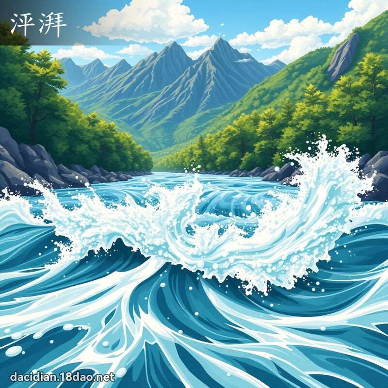 泙湃 - 国语大辞典配图