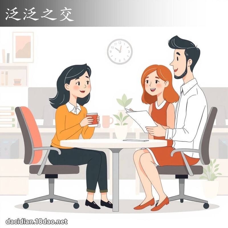 泛泛之交 - 国语大辞典配图