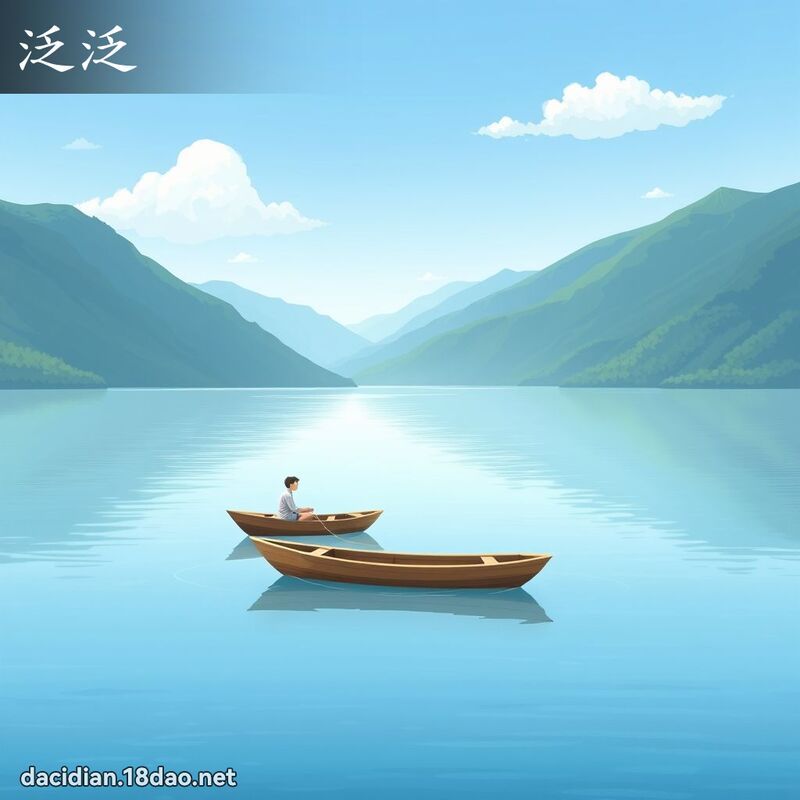 泛泛 - 國語大辭典配圖