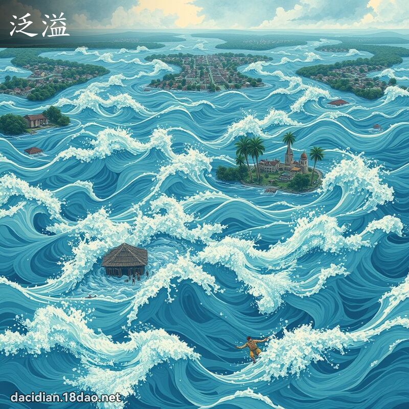 泛溢 - 国语大辞典配图