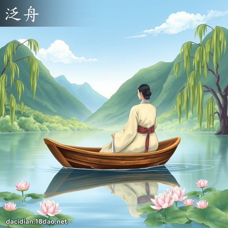 泛舟 - 國語大辭典配圖