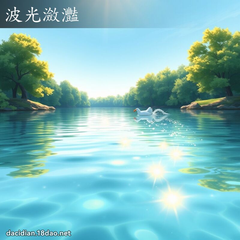 波光瀲灩 - 國語大辭典配圖