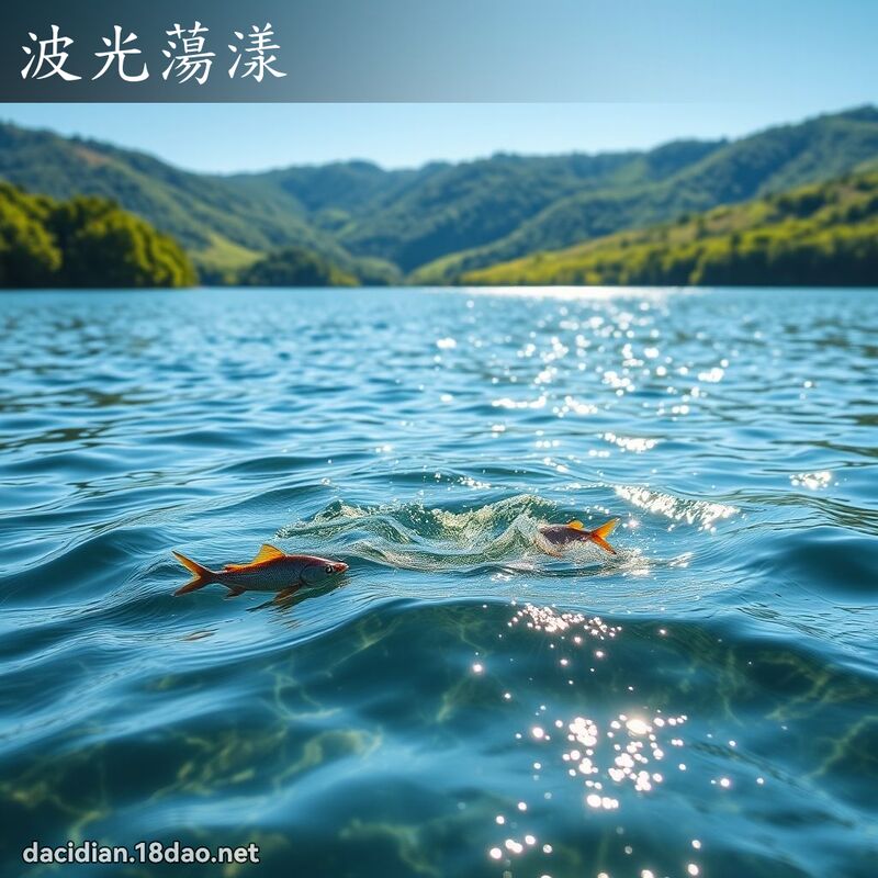 波光蕩漾 - 國語大辭典配圖