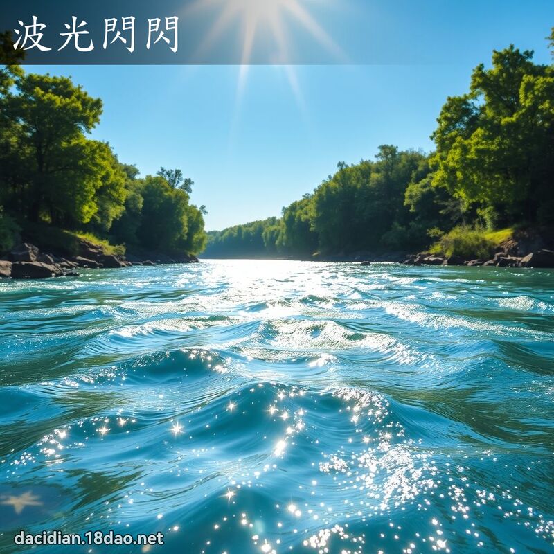 波光闪闪 - 国语大辞典配图