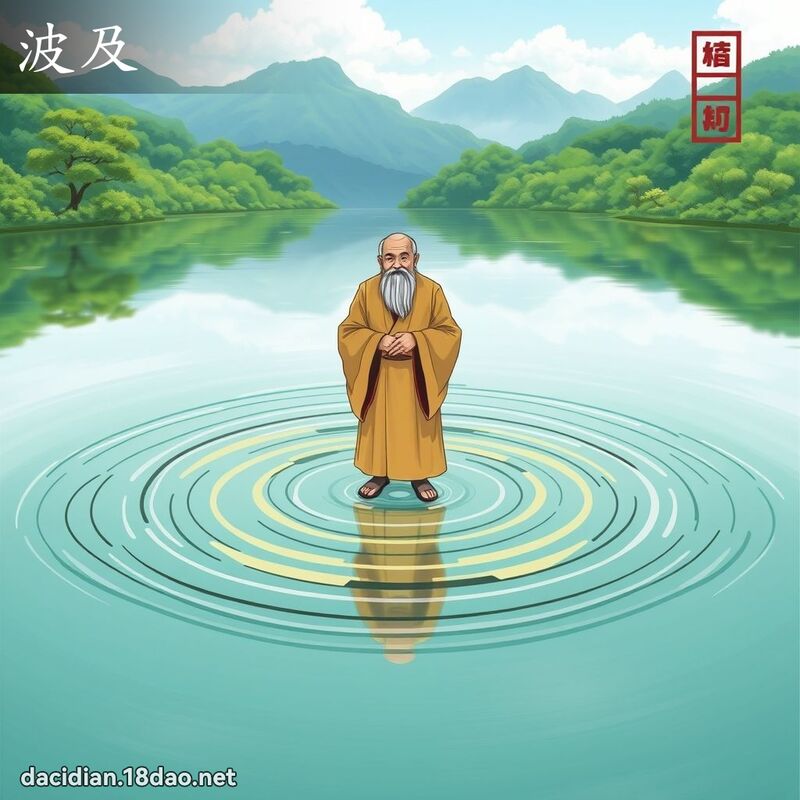 波及 - 國語大辭典配圖