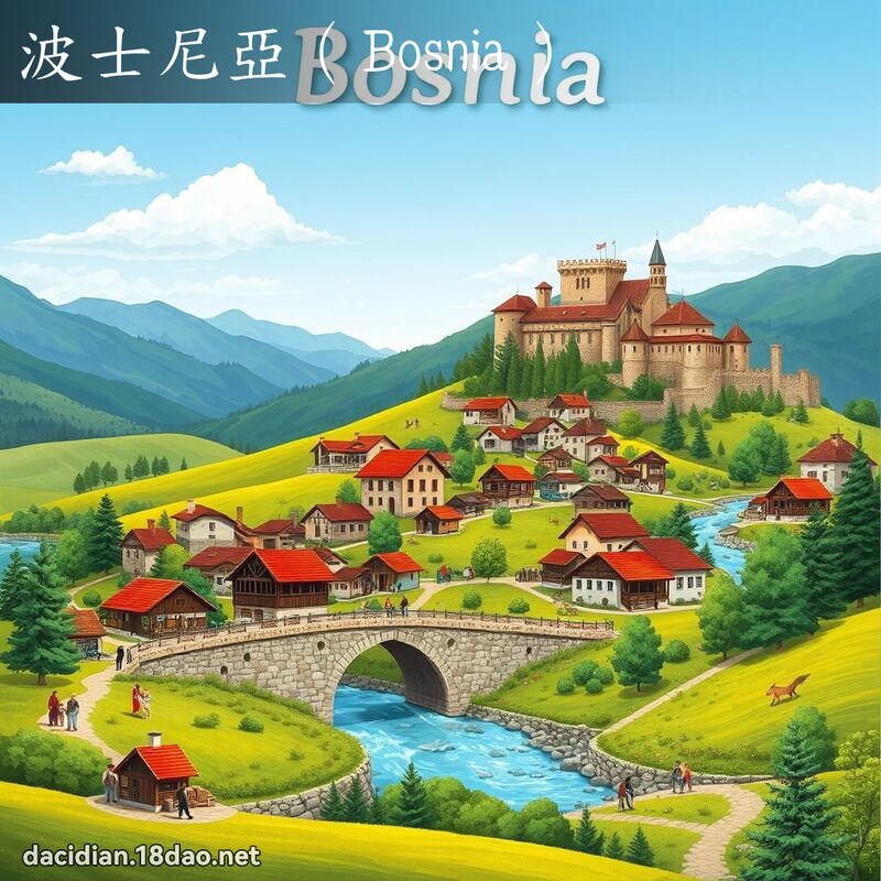 波士尼亞（Bosnia） - 國語大辭典配圖