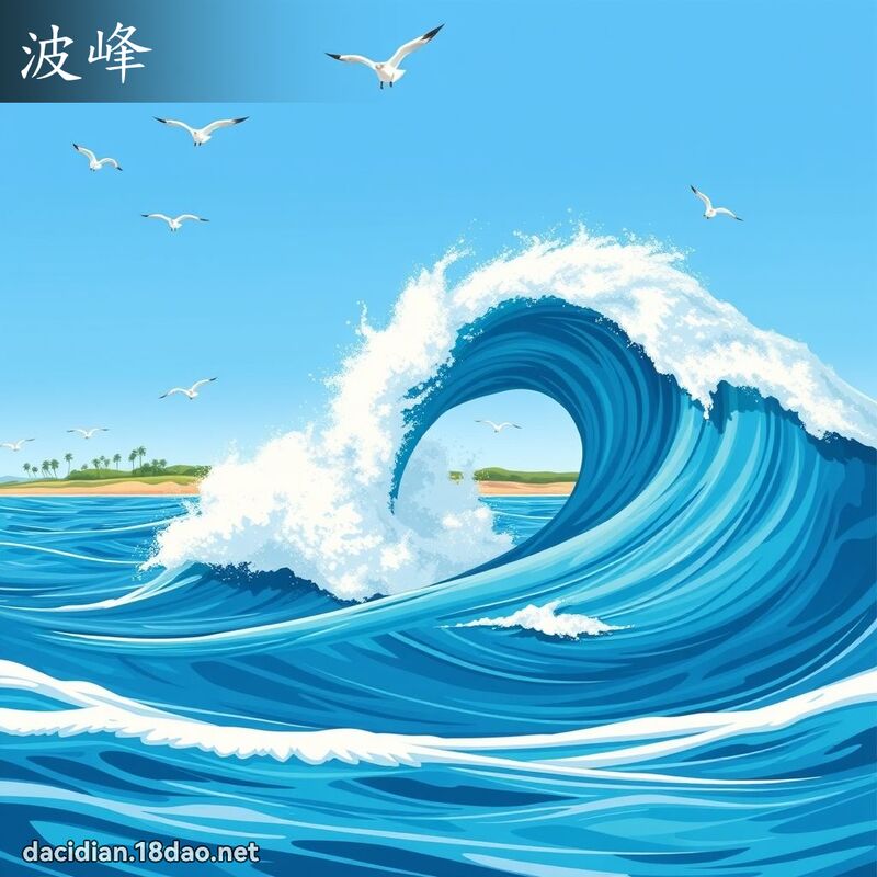 波峰 - 国语大辞典配图