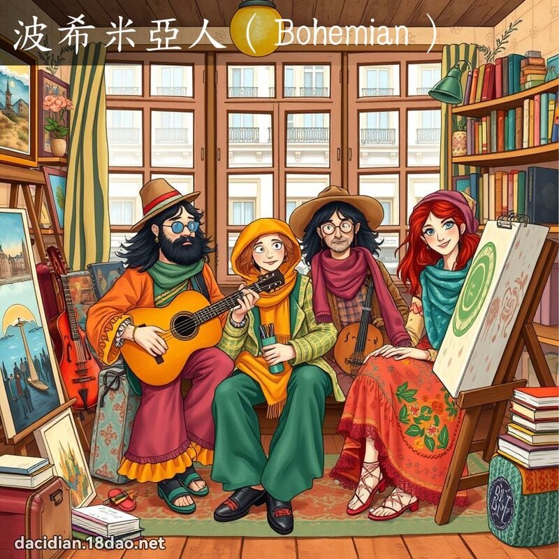 波希米亞人（Bohemian） - 國語大辭典配圖